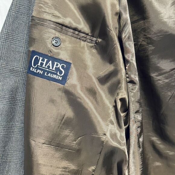 Chaps Ralph Lauren Men's Sport Jacket Blazer Size 50L Silk & Wool Blend 50 Long - Picture 4 of 9